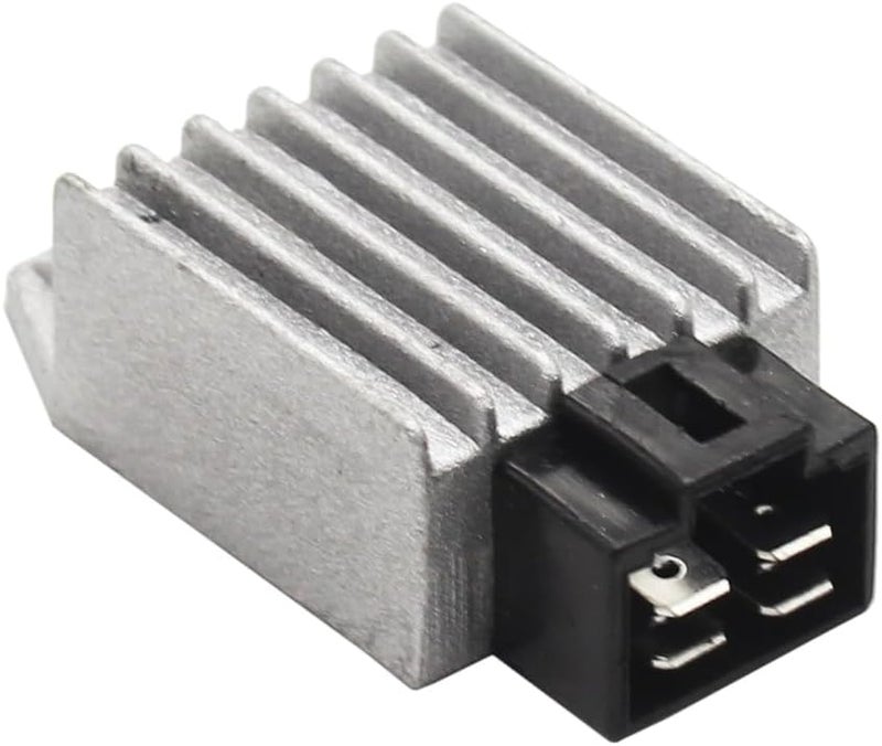 Greesp 12v 4 Pin Voltage Regulator Rectifier GY6 139QMB 157QMJ 50cc 150cc Scooter Moped ATV (Silvery) - Image 3